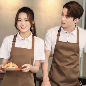 Promotion Logo Printed Embroidery <b>Aprons</b> Waterproof <b>Kitchen</b> Luxury <b>Apron</b> Custom - Product Image 5