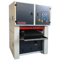 Machine à polir à double affûtage WEIKA, moteur 23 kW, pour polissage de surfaces en acier inoxydable et plaques d'aluminium, largeur de traitement 1000 mm