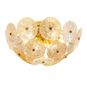 Mới Hiện Đại Trong Nhà Thiết Kế Thiết Kế Ánh Sáng Mặt Trời Hoa Thủy Tinh Đèn Chùm LED Hình Hoa Phòng Ăn Phòng Ngủ Trần Ánh Sáng - Product Image 2