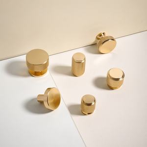 Modern Minimalist tek delik kolu dolap çekmece siyah gül altın fırçalanmış gümüş alüminyum mobilya küçük kol oturma odası - Product Image 2