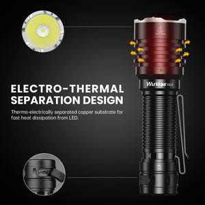 <span class=keywords><strong>Wurkkos</strong></span> TS23 Potente 5000Lm 482 metros XHP70.3 HI LED Antorcha IPX8 Impermeable 21700 Linterna táctica recargable - Product Image 3