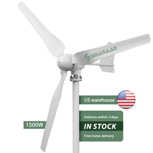 Generadores Eólicos Horizontales de 1500W, 12V 24V 48V, Disponibles en Nuestro Almacén de EE. UU. - Product Image 1