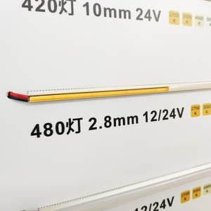 Vente en gros bande flexible COB lumière LED <span class=keywords><strong>SDCM</strong></span> 3 étapes RGBW quatre-en-un IP68/IP65/IP67/IP20 pour une utilisation en extérieur 12V/24V bande lumière LED COB - Product Image 5