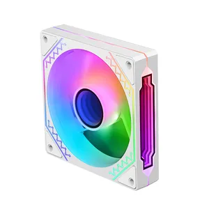 SUPCOOL kipas komputer CPU PrismFAN 4 120mm, kipas komputer pendingin ARGB Fan12CM dengan 5V3-pin ARGB PWM 120mm