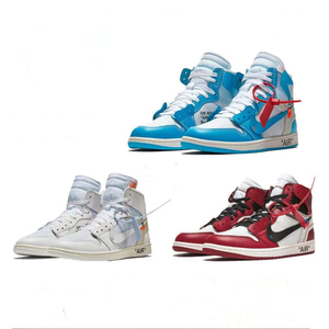Original Box Air Jordan Off White Basketball Shoes Air Jordan 1 High OG for Men Women Sport Sneakers Nike Basketball Shoes