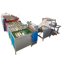 Machine à découper et à coudre des sacs tissés en PP industriels, machine tout-en-un pour la fabrication de sacs tissés
