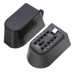 1 casillero negro de seguridad para llaves, combinación para exteriores, llave oculta, caja de seguridad, almacenamiento montado en la pared - Product Image 2