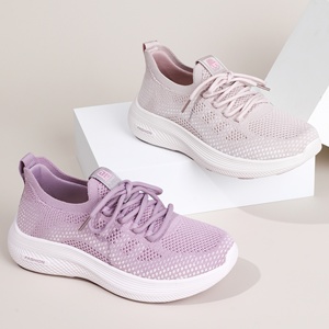 Tênis Femininos Slip-On para Corrida, Respirável, Leve, Confortável, Fashion, Antiderrapante com Superior e Forro em Malha - Product Image 4