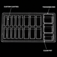 Plateau en blister PET personnalisé pour pièces détachées automobiles, accessoires de rechange, solution d'emballage pour distributeurs, boîte à insert moulé