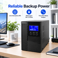 Nobreak UPS 2000VA 1600W Monophasé Interactif en Ligne Onde Sinusoïdale Pure 60Hz Batterie Externe pour Appareils Électroménagers et Ordinateurs