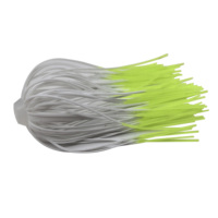 Jupes de pêche en silicone à 88 brins de 64 mm avec pointe ignifugée, type parapluie, pour leurres Spinner Bait et Chatter Bait, pour la pêche au bar