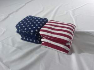 Sacs de fèves de <span class=keywords><strong>cornhole</strong></span> de jeu de lancer remplis de granulés de résine double face à double couture de taille réglementaire personnalisée pour les jeux de plein air - Product Image 3