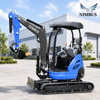 LOGWAY Desain Kompak Mini Excavator untuk Penggalian di Ruang Sempit dengan Tenaga Euro V, Thumb, dan Dozer Blade Pro Mini Excavator