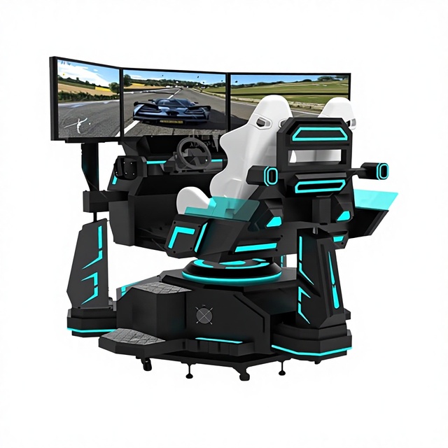 New Design 3 DOF 3 Screen Racing Car with 360 Degree Rotation Effect Racing Simulator with Motion