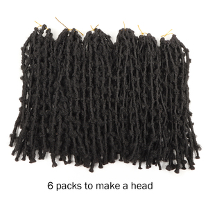 VASTO biondo rosso nuovo 18 24 pollici farfalla locs crochet prelooped pretwisted farfalla locs dei capelli trecce crochet treccia dreadlock - Product Image 2