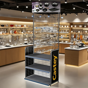 Cửa Hàng Bán Lẻ Dây Lưới Bảng Điều Chỉnh Với Móc Đơn Lập Quảng Cáo Siêu Thị Hiển Thị Giá Dây Gỗ Sản Phẩm Hiển Thị Đứng - Product Image 1