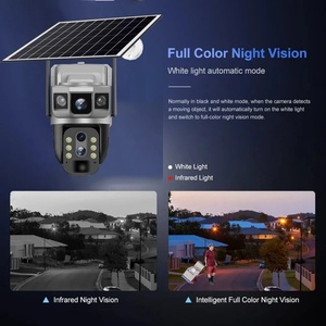 Caméras de sécurité V380Pro 12MP avec zoom 10X, 4G, triple objectif, solaires, extérieures, IP PTZ, suivi IA, CCTV, autonomie ultra-longue - Product Image 6