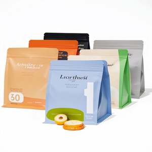 Sachet de café à huit soudures latérales, gamme 125g-1kg, fond plat carré horizontal, en PE, anti-humidité, avec valve unidirectionnelle et fermeture éclair, imprimé en héliogravure - Product Image 1