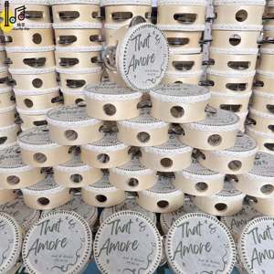 Instrumento Musical de Percusión, Pandereta para Bodas con Borde Blanco Personalizado e Impresión de Logotipo, Ideal para Bodas, Iglesia, Uso Manual - Product Image 3