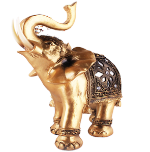 Statue d'éléphant moderne en résine, créative et tendance, pour anniversaire, décoration de bureau, artisanat, articles cadeaux, entrée, salon - Product Image 1