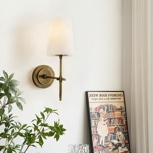 Lámparas de Pared Modernas de Cobre Estilo Americano, Luz Blanca Cálida Regulable para Uso en Interiores, Dormitorio, Sala de Estar, Pasillo y Baño - Product Image 5