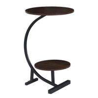 Moderner 2-stufiger C-förmiger Beistelltisch / Sofa-Beistelltisch Nordisch Modern für Wohnzimmer Schlafzimmer Bett Sofa
