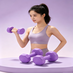 CZFIT Octagonal Shaped High-quality Male and Female <b>Dumbbell</b> PVC Layer Is Durable, Environmentally Friendly, Safe and Durable - Product Image 5