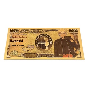 ธนบัตรที่ระลึกถึงสิบสองรูปนักสืบคอลเลกชั่นแบบคลาสสิกธนบัตรโลหะสีทอง <span class=keywords><strong>Kudo</strong></span> shinichi ของขวัญสด - Product Image 3