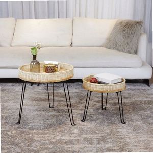 <span class=keywords><strong>Panier</strong></span> de Moïse carré en jute Bolga, marron foncé, en fibre de blé, tressé à la main, pour paniers cadeaux, articles de décoration et rangement - Product Image 4