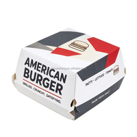 Boîtes à hamburgers biodégradables sur mesure avec logo et couleurs personnalisés, fabriquées sur commande par une entreprise spécialisée avec un contrôle qualité strict