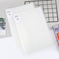 Carpeta de Archivo con Clip, Transparente, Impermeable, de Gran Capacidad, Material PP Grueso, Impresión UV, con Hojas de Prueba Insertadas
