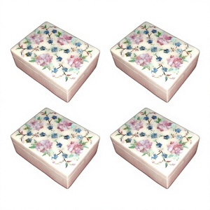 Produit de qualité supérieure de haute qualité meilleure boîte d'incrustation de marbre de conception avec l'utilisation de matériel de nacre pour l'article d'emballage de cadeau de bijoux - Product Image 1