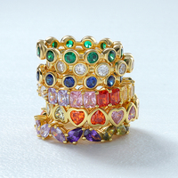 Bague en cristal Mlluki Opale Larimar avec pierres précieuses Turquoise, Topaze, Quartz rocheux, Quartz Rutile, Prehnite, Perle, Grenat, Émeraude pour fêtes