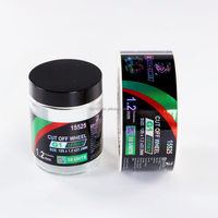Autocollants holographiques personnalisés, étiquettes en feuille pour bocaux et bouteilles, Color Addict, autocollant adhésif 3D imperméable, emballage cosmétique haut de gamme