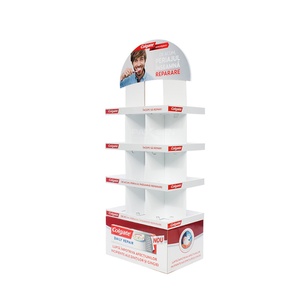 ชั้นวางเครื่องสำอางแบบตั้งพื้นทำจากกระดาษแข็งสั่งทำพิเศษสำหรับโชว์สินค้าและทดสอบผลิตภัณฑ์ - Product Image 2