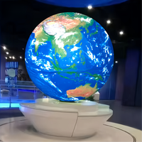 Écran vidéo LED 3D à 360 degrés, module sphérique en forme de boule, résolution personnalisée, lisible en plein soleil, intérieur/extérieur, haute qualité