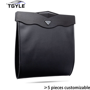Organisateur de siège arrière multifonctionnel pour Tesla Model Y, en <span class=keywords><strong>cuir</strong></span> PU, design pliable à suspendre à l'avant/arrière, accessoires intérieurs - Product Image 1