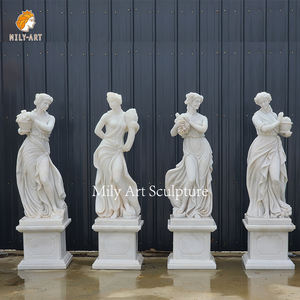 MILY Factory Direct Sale Custom Marble 4 Seasons <strong>Statues</strong> One Piece for Landscape &amp; Construction Projects - Product Image 4