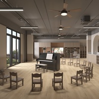 Schlafzimmer SPC Vinyl-Bodenbelag Rutschfest Wasserdicht & Umweltfreundlich Einfache Installation Klicksystem für Innenbereich Büro & Hotel