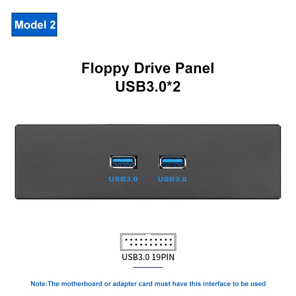 สีดำ (USB3*2)-5.25 นิ้ว