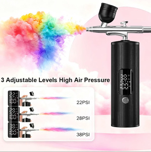 Airbrush Nail with <strong>Compressor</strong> Portable Handheld Airbrush Rechargeable Sprayer <strong>Tool</strong> for Painting Nails Art Cake Tattoo Make - Product Image 3