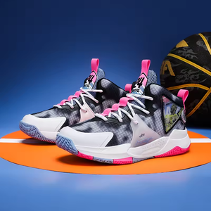 Chaussures de basketball unisexe haute élasticité, respirantes, style designer, pour jeunes et étudiants, idéales pour le sport en extérieur - Product Image 1