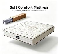 Ensemble de matelas Royal Confortable de haute qualité, taille Queen et King, meubles de chambre à coucher, matelas en mousse à mémoire de forme en gel de latex