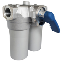 Nouvelle garantie de qualité JUNWAVE Filtre à huile hydraulique duplex industriel Filtration des particules Garantie 1 an