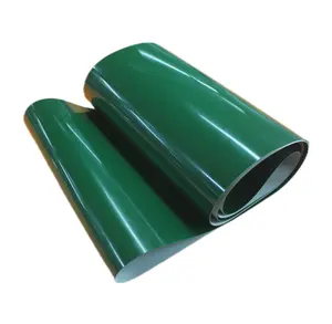 YONGLI antiestático verde 2mm 3mm PVC cinta transportadora precio fuerza industrial PVC cinturones