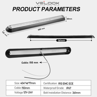 Feux de recul LED pour remorque, caravane, bus, camion, feux arrière homologués ECE, feux de recul LED fins, feux de recul LED blancs