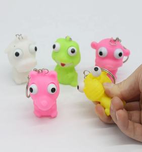 Juguete de Llavero de <span class=keywords><strong>Animal</strong></span> de PVC Suave de 65 mm, Juguete Antiestrés con Ojos Saltones para Niños de 5 a 7 Años - Product Image 2