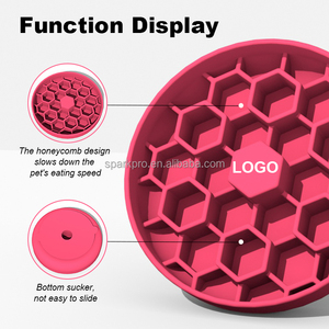 2024 New <strong>Round</strong> Honeycomb Custom Pet Slow Feeder Anti Choke Silicone <strong>Dog</strong> <strong>Bowl</strong> Personalized Pet Silicone <strong>Bowl</strong> - Product Image 2