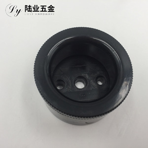 Pieds réglables en plastique ABS Luye Hardware 50x30, base ronde noire antidérapante pour canapé, armoire, table basse - Product Image 1