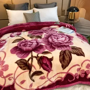 Couverture en velours de style coréen, épaisse et lourde, en fourrure de vison, réversible, de qualité supérieure, pour adultes - Product Image 3